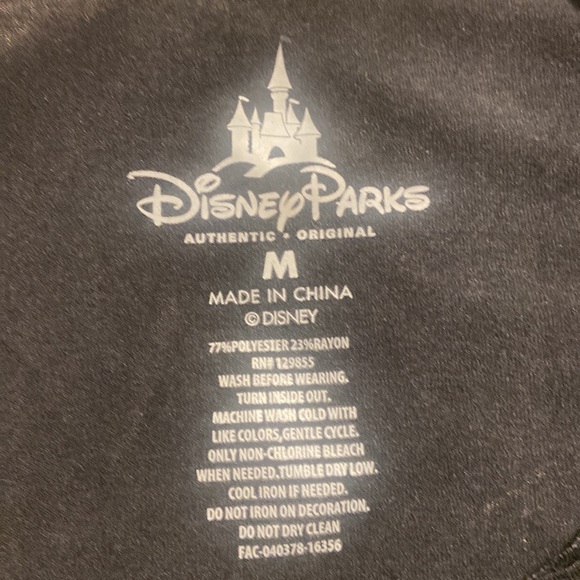 Disney Parks Women's Black and Gold Minnie Mouse Tank Top Size Medium EUC - Picture 2 of 4